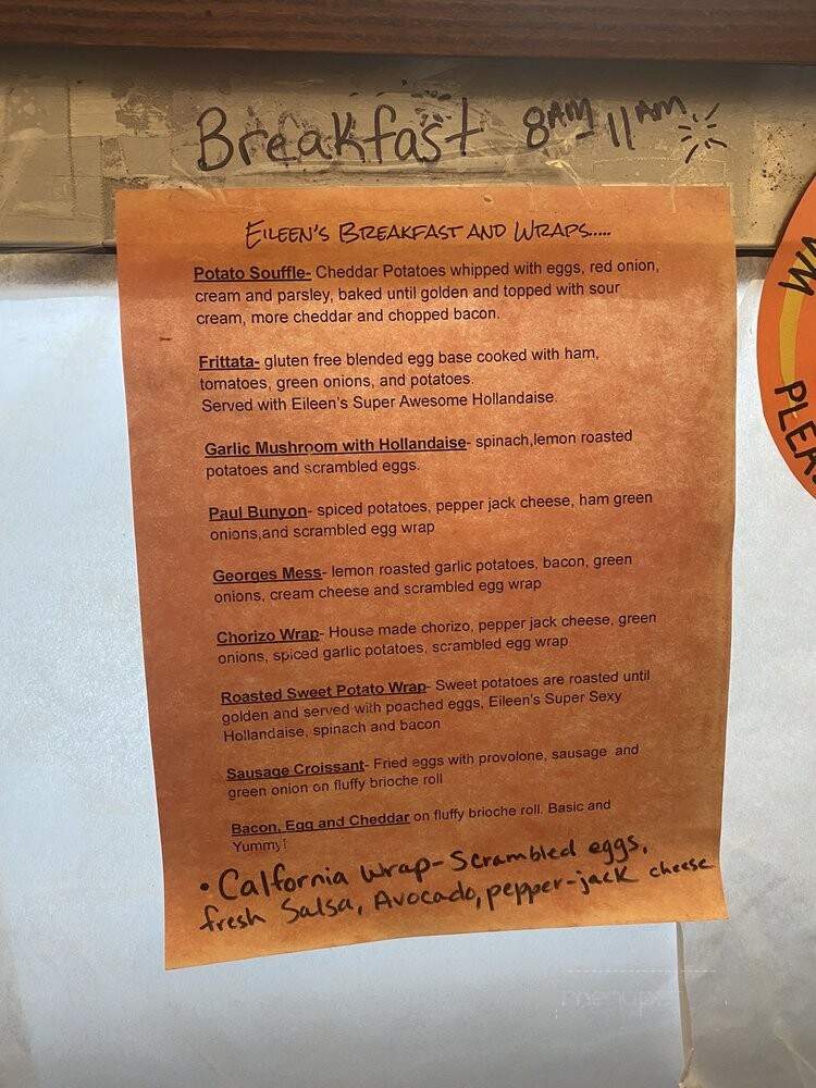 Eileen's At The Chimneys - Fredericksburg, VA menu_pic