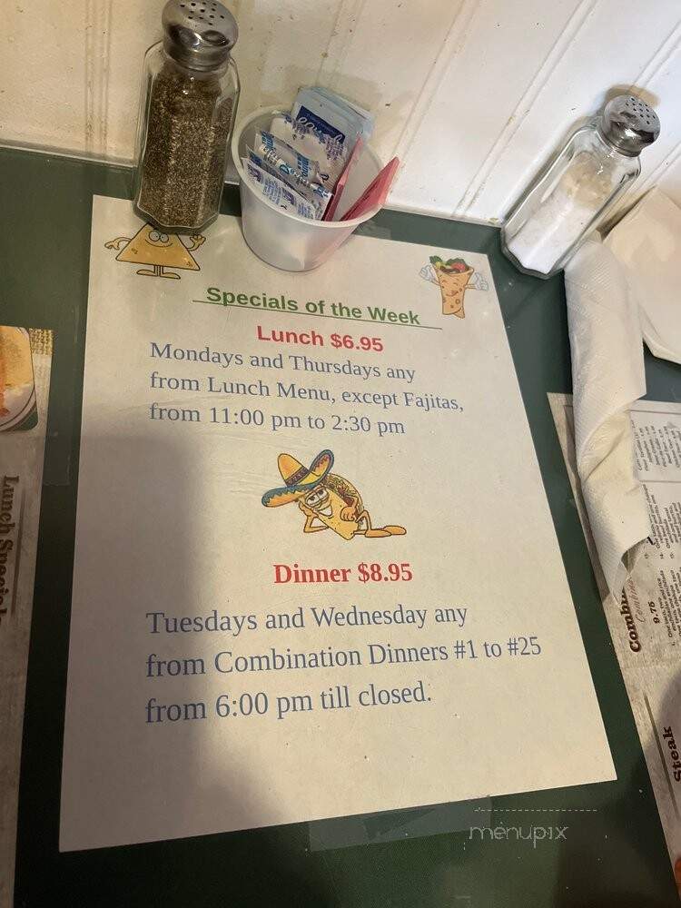 El Agave Authentic Mexican - Ruckersville, VA menu_pic