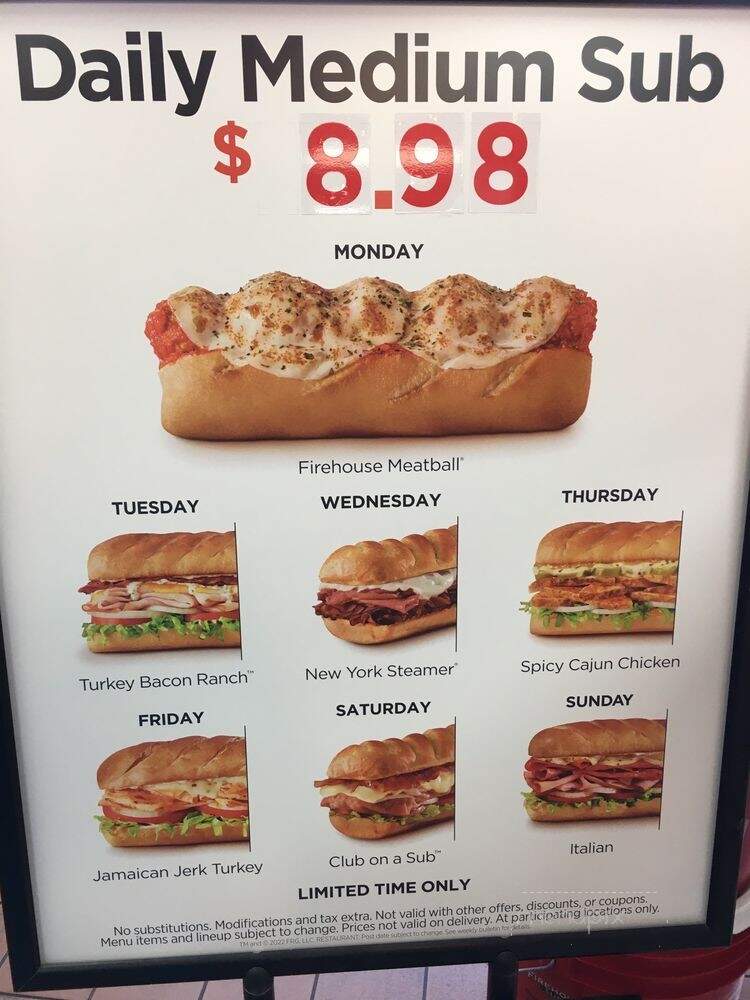Firehouse Subs - Virginia Beach, VA menu_pic