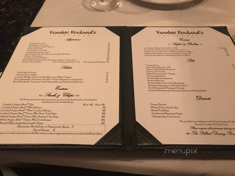 Frankie Rowlands Steakhouse - Roanoke, VA