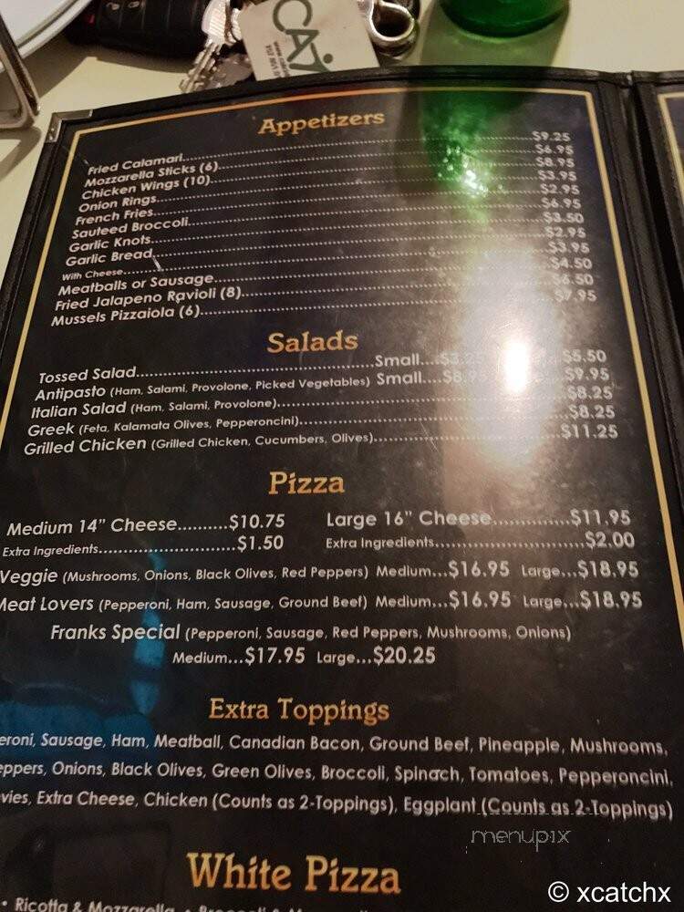 Frank's II Restaurant & Pizza - Chesapeake, VA menu_pic