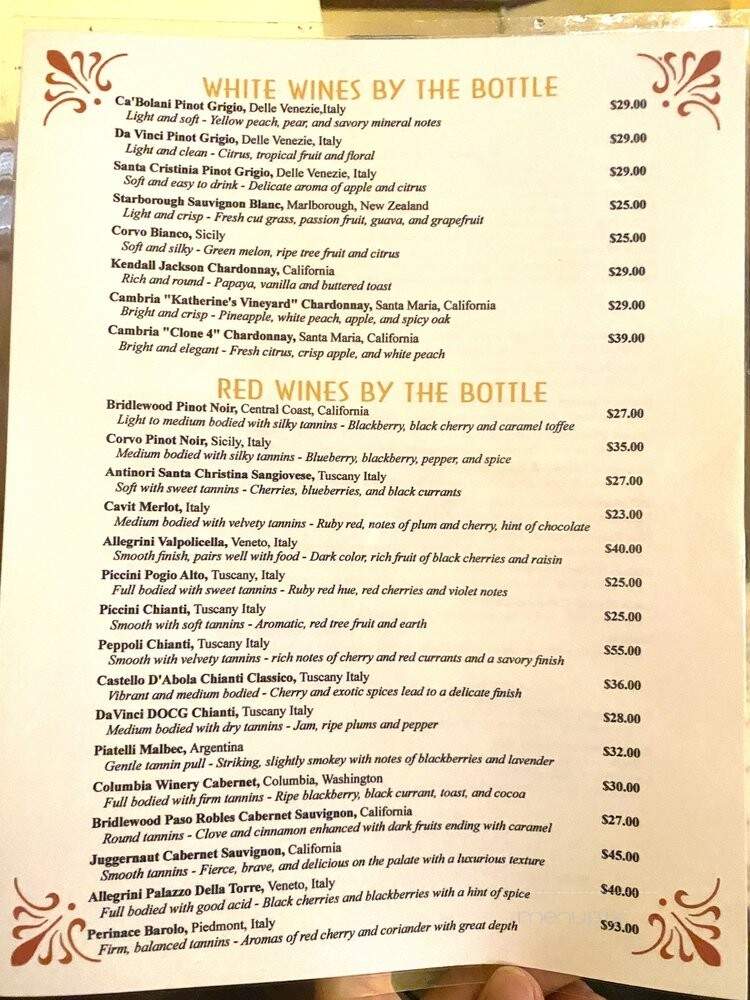 Fratelli Italian Restaurant - Alexandria, VA menu_pic