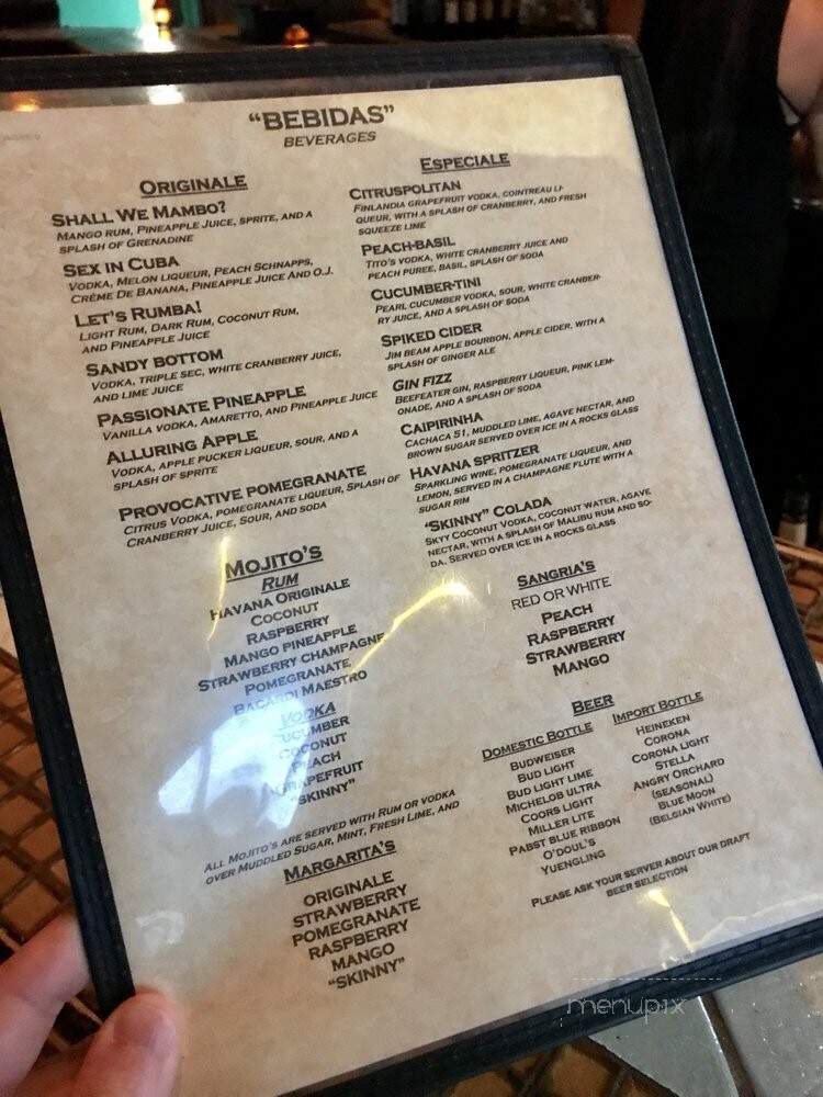 Havana - Virginia Beach, VA menu_pic