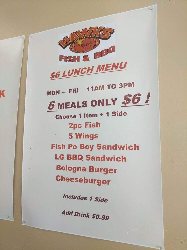 Hawks Barbq - Richmond, VA menu_pic