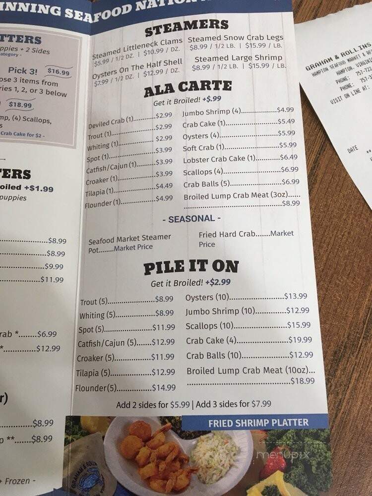 Henry's Seafood Market - Newport News, VA menu_pic