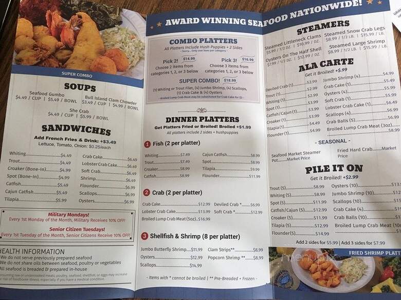 Henry's Seafood Market - Newport News, VA menu_pic