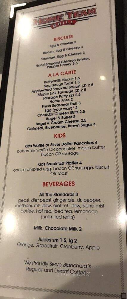 Home Team Grill - Glen Allen, VA menu_pic