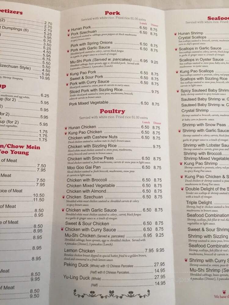 Hunan D'Lite Restaurant - Woodbridge, VA menu_pic