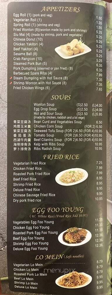 Hunan Garden Restaurant - Blacksburg, VA menu_pic