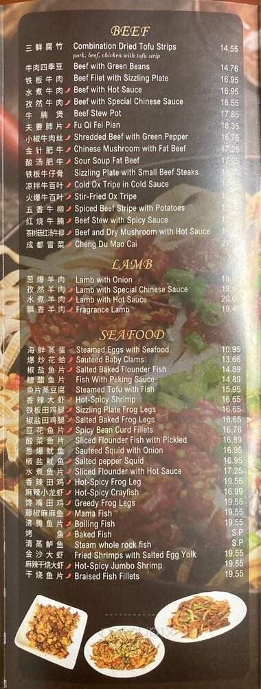 Hunan Garden Restaurant - Blacksburg, VA menu_pic