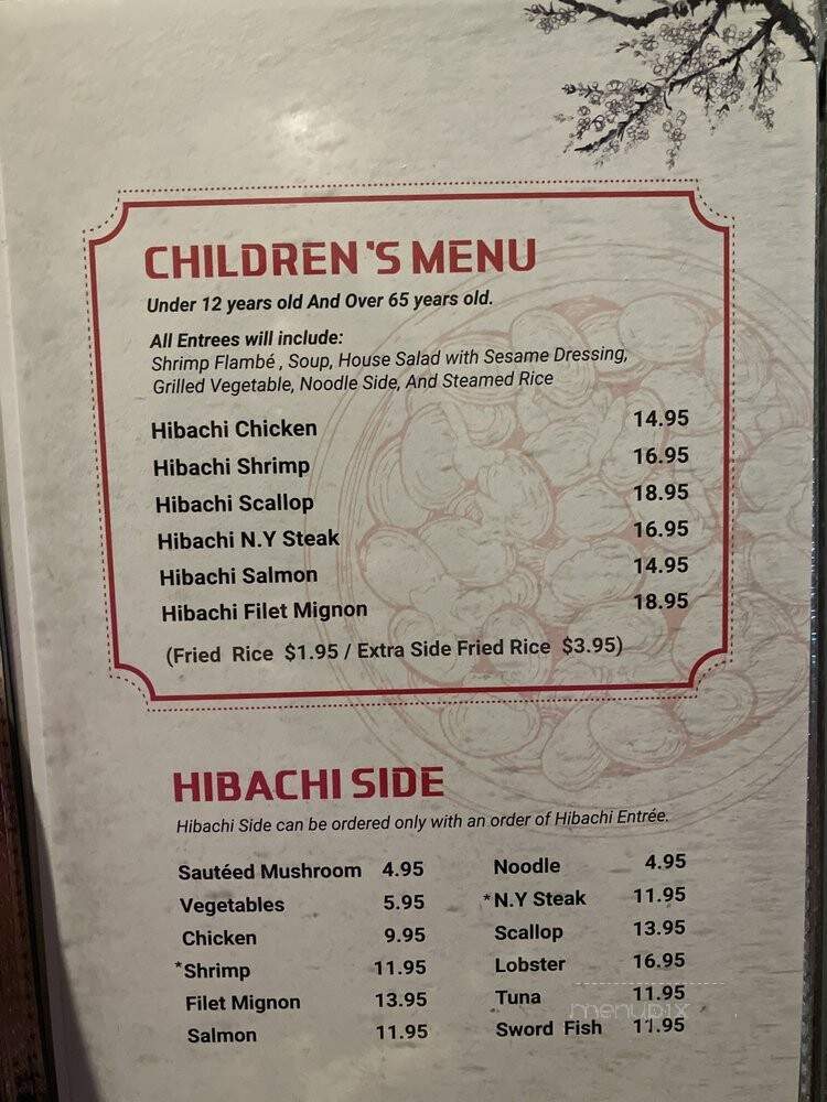 Ichiban Japanese Steak-Seafood - Winchester, VA menu_pic