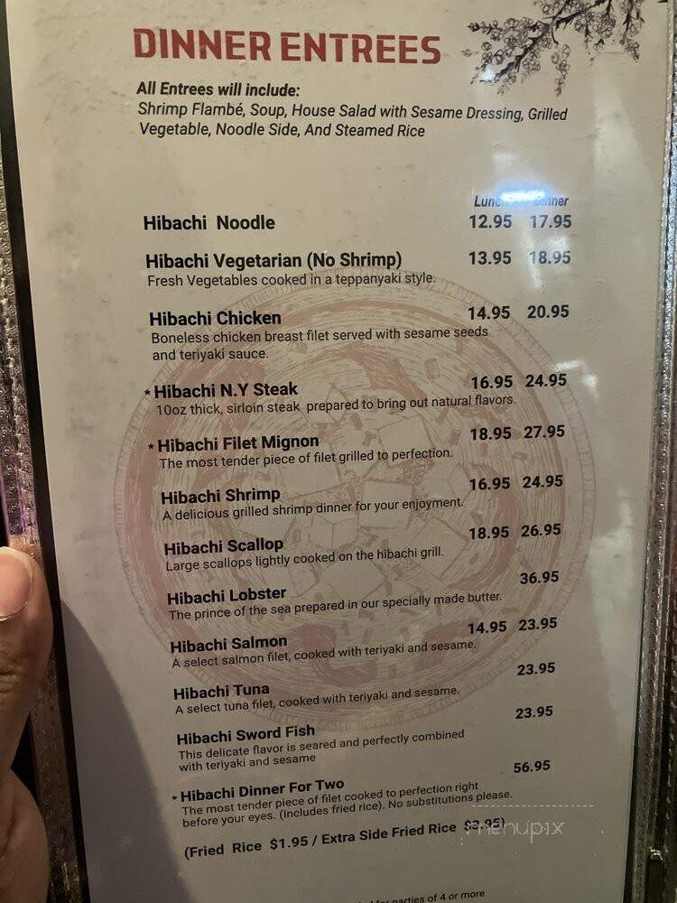 Ichiban Japanese Steak-Seafood - Winchester, VA menu_pic