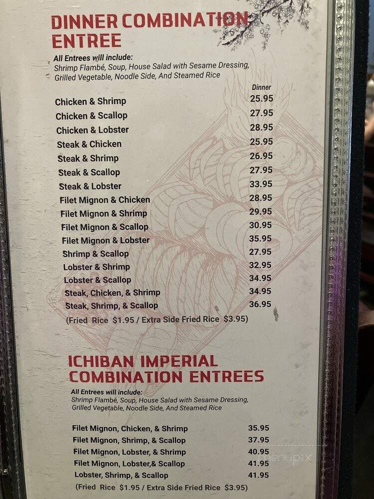 Ichiban Japanese Steak-Seafood - Winchester, VA menu_pic