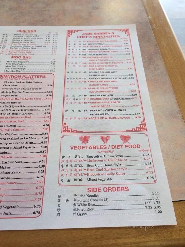 Jade Garden - Virginia Beach, VA menu_pic