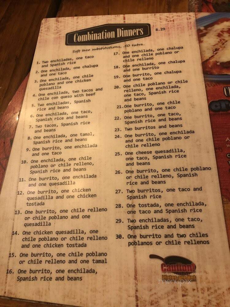 La Carreta Mexican Restaurant - Lynchburg, VA menu_pic