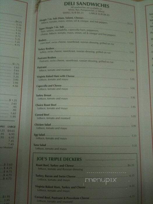 Lee Road Deli - Chantilly, VA menu_pic