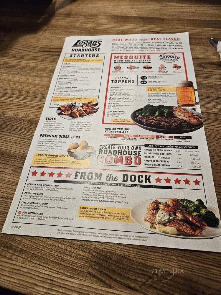 Logan Road House - Manassas, VA menu_pic