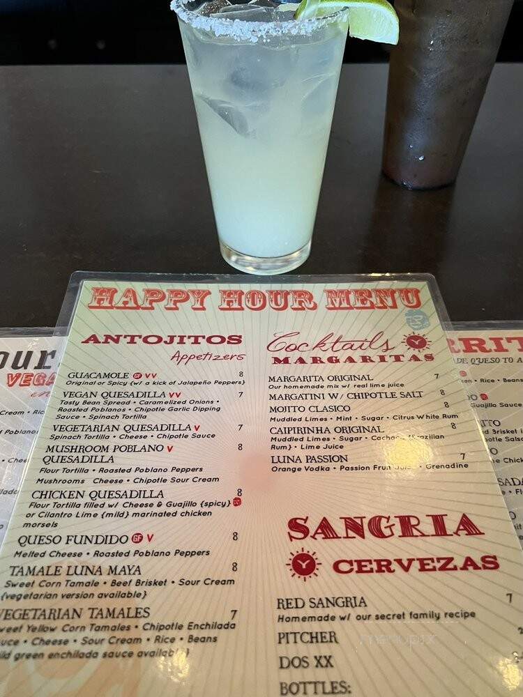 Luna Maya - Norfolk, VA menu_pic