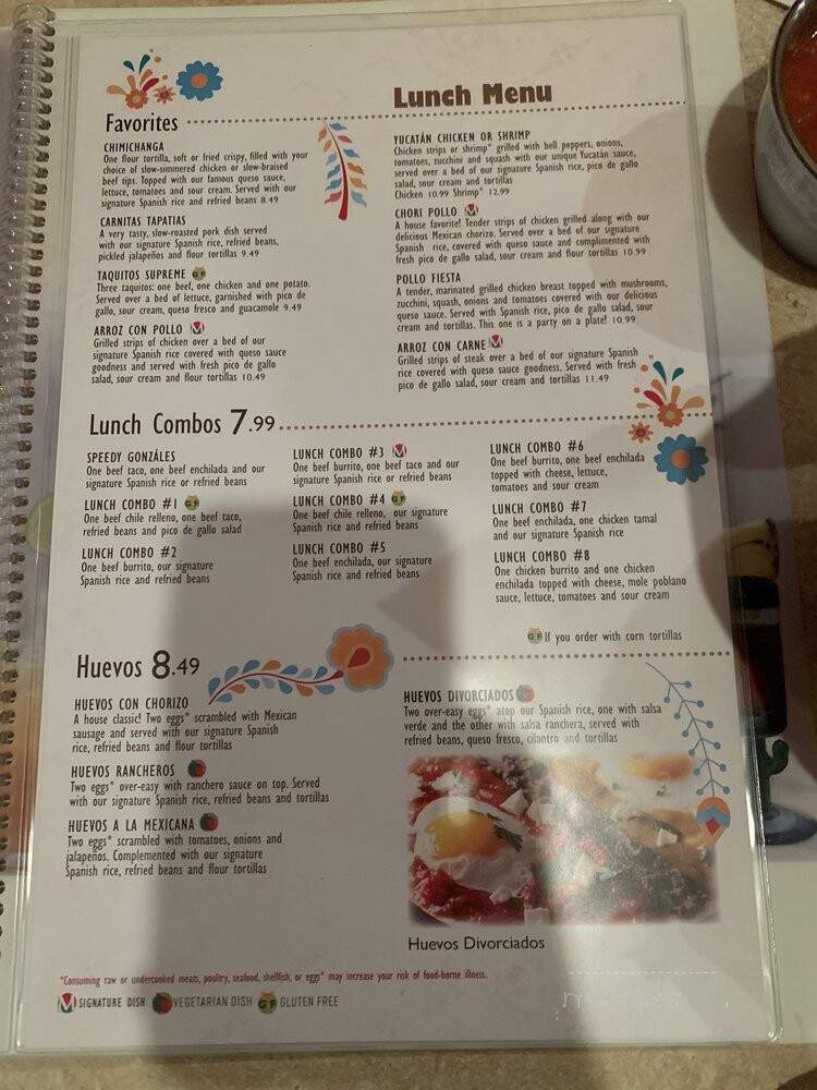 Mexico - Midlothian, VA menu_pic