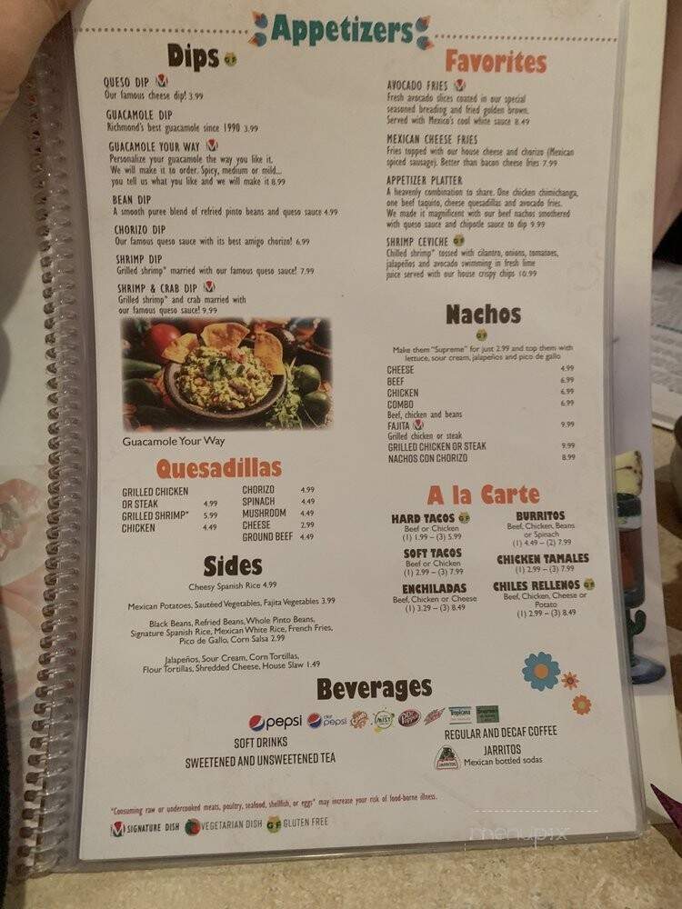 Mexico - Midlothian, VA menu_pic