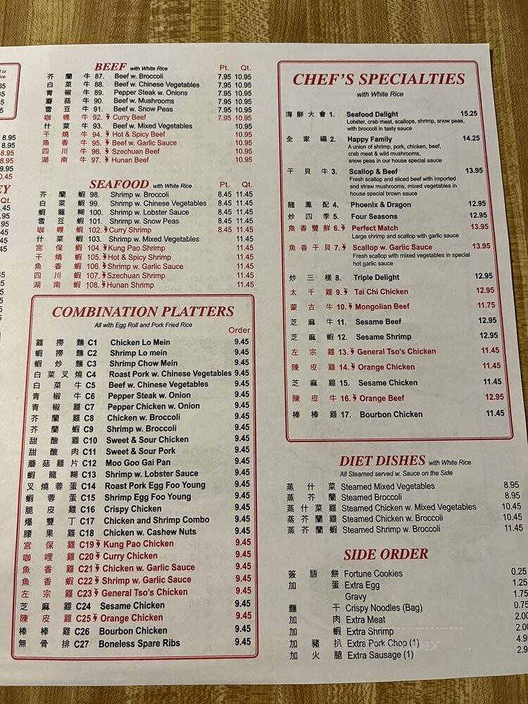 Ming's Chinese Restaurant - Virginia Beach, VA menu_pic