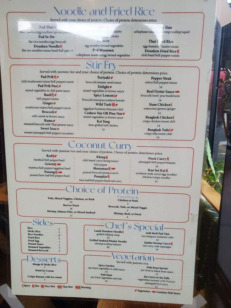Mom Siam Authentic Thai - Richmond, VA menu_pic