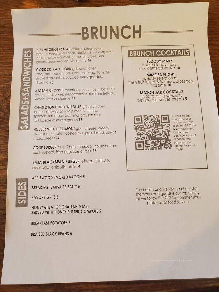 Mosaic Cafe - Richmond, VA menu_pic