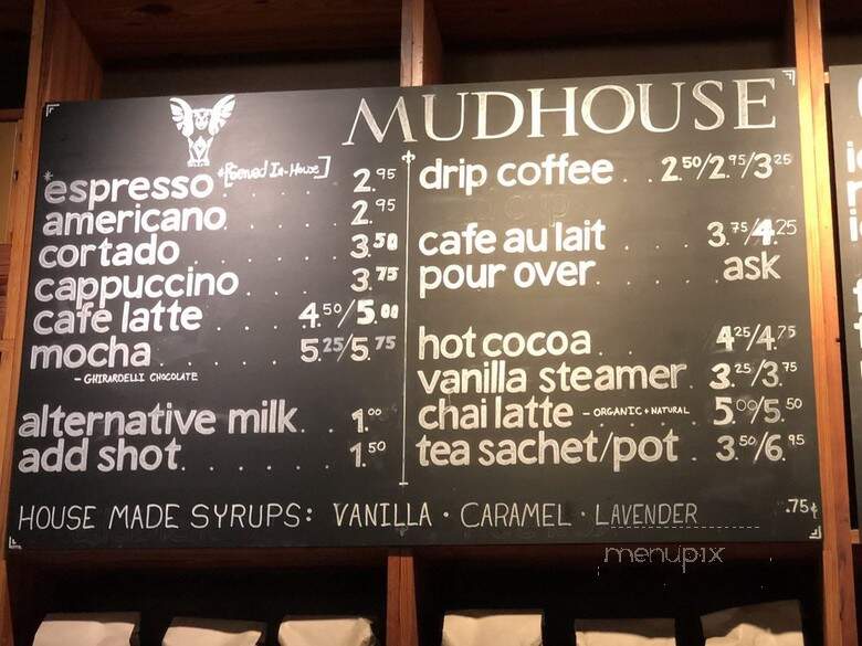 Mudhouse - Charlottesville, VA menu_pic