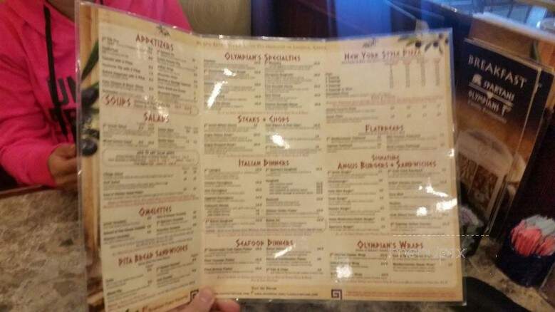 Olympians Family Restaurant - Alexandria, VA menu_pic