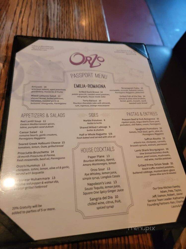 Orzo Kitchen & Wine Bar - Charlottesville, VA