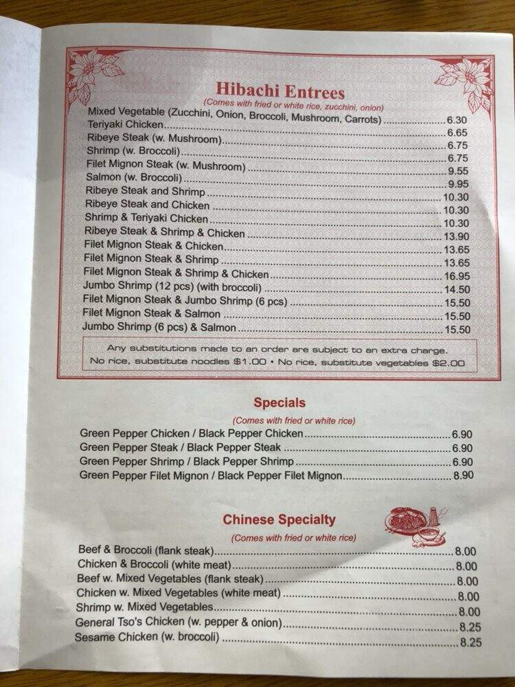 Osaka Japanese Express Restaurant - Lynchburg, VA menu_pic