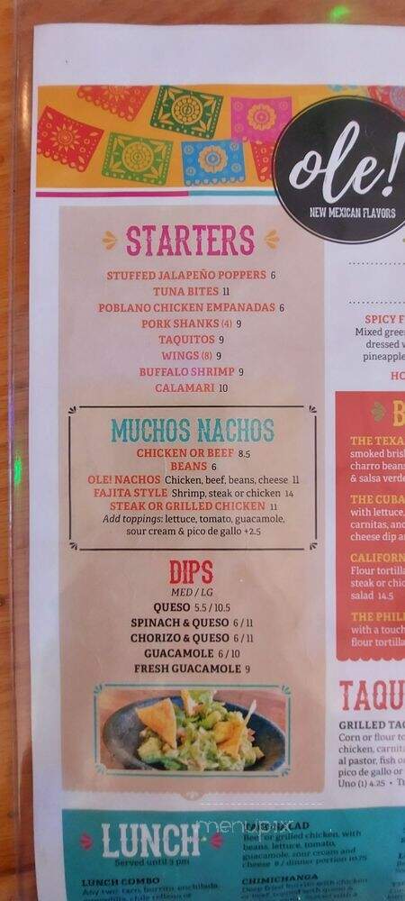 O'Sullivan's Wharf - Virginia Beach, VA menu_pic
