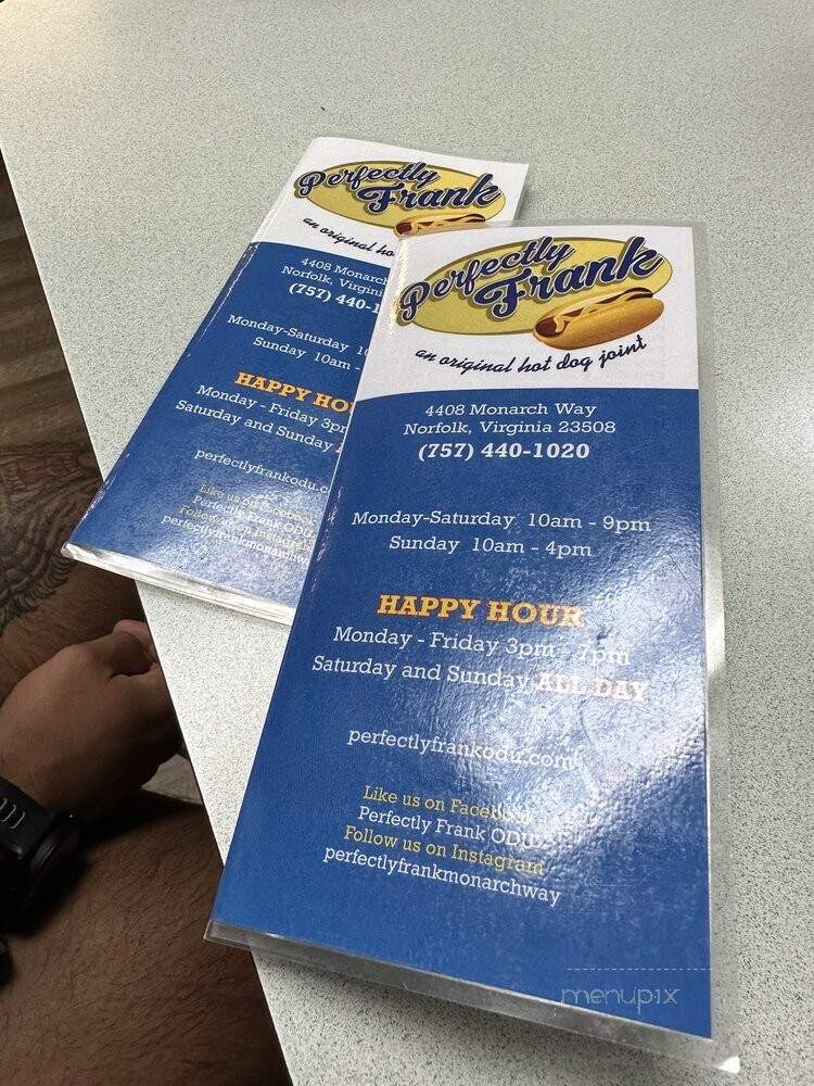 Perfectly Frank - Norfolk, VA menu_pic