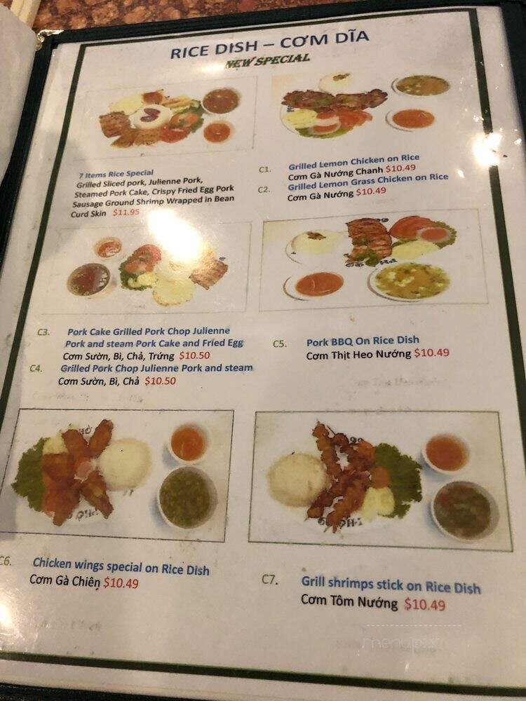 Pho 99 - Herndon, VA menu_pic