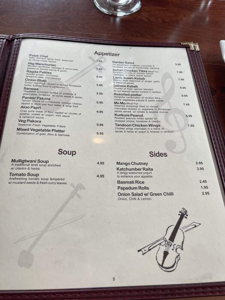 Raaga Restaurant - Falls Church, VA menu_pic