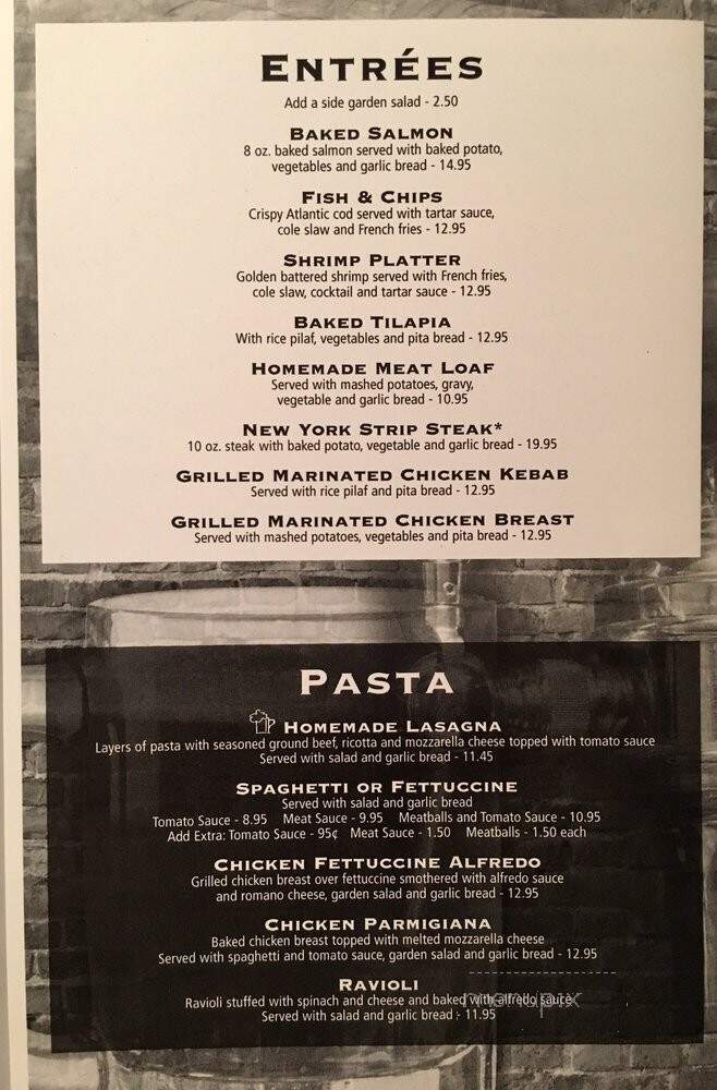 Reynolds Street Bar & Grill - Alexandria, VA menu_pic