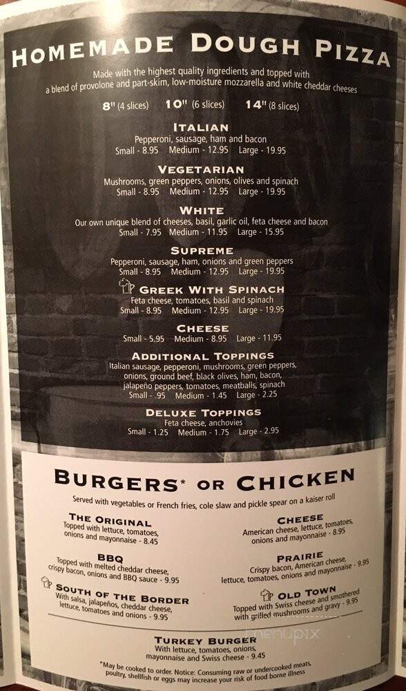 Reynolds Street Bar & Grill - Alexandria, VA menu_pic