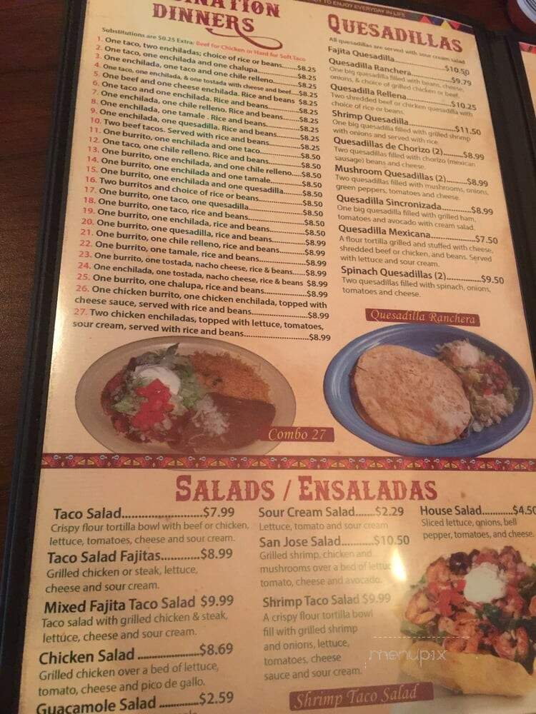 San Jose Mexican Restaurant - Virginia Beach, VA menu_pic