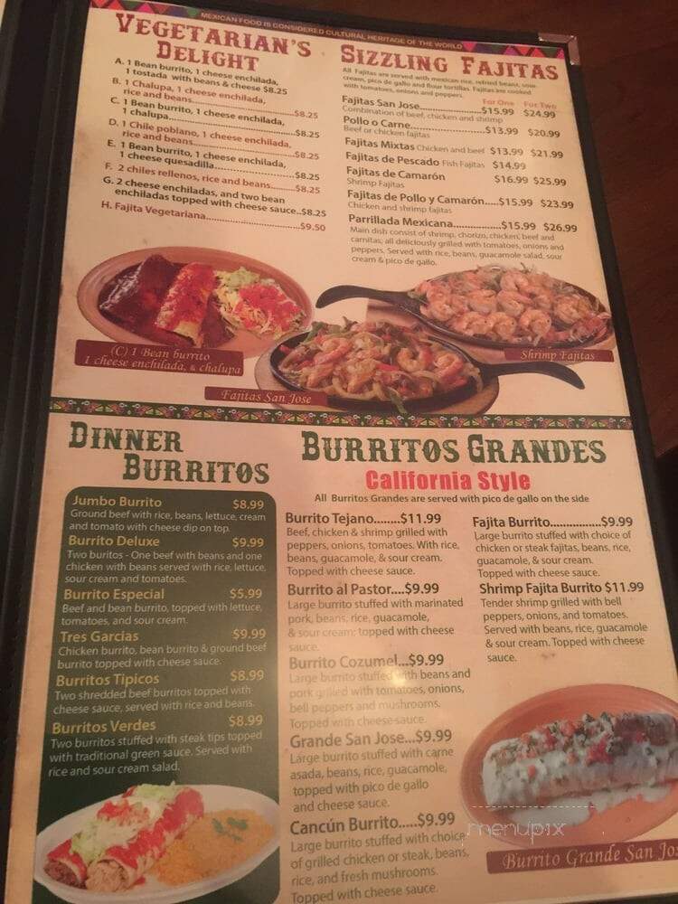 San Jose Mexican Restaurant - Virginia Beach, VA menu_pic