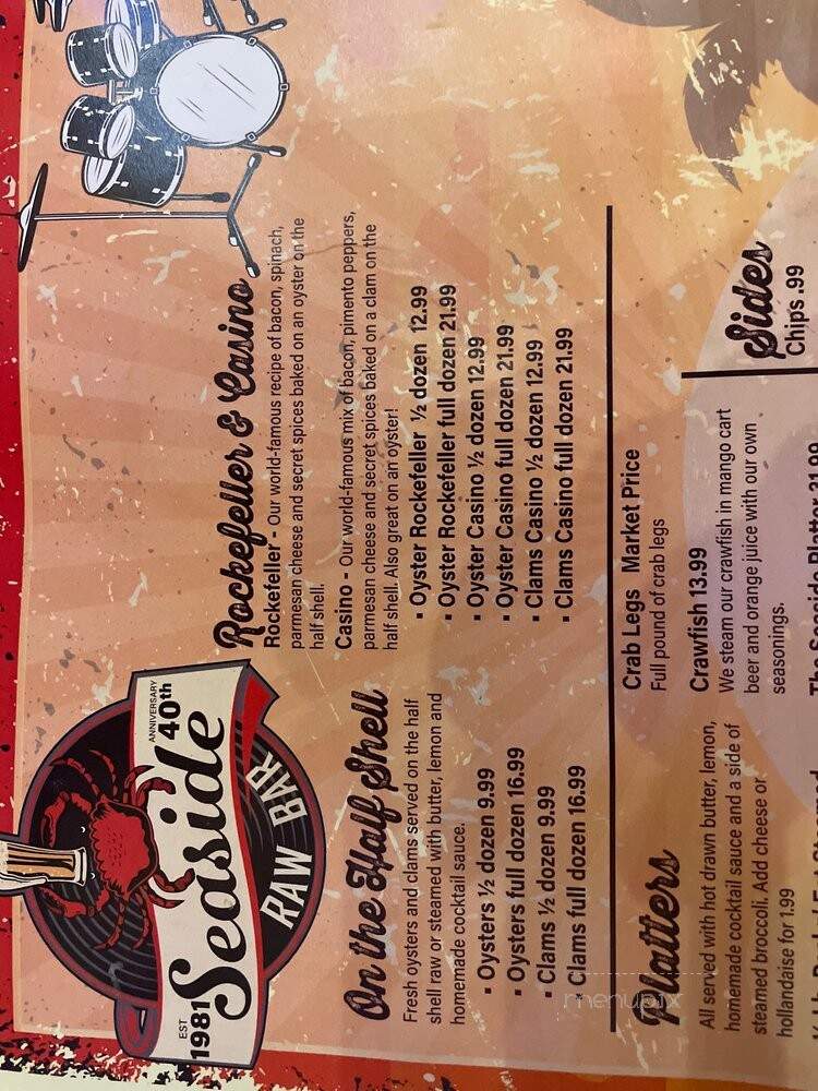 Seaside Raw Bar - Virginia Beach, VA menu_pic