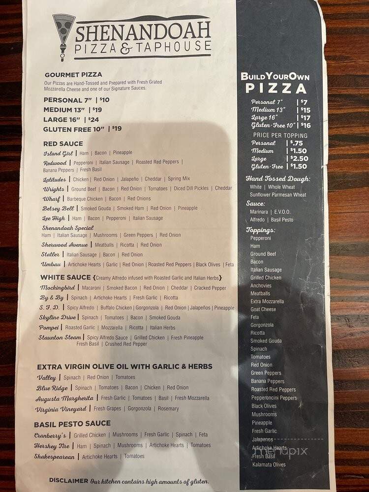 Shenandoah Pizza - Staunton, VA