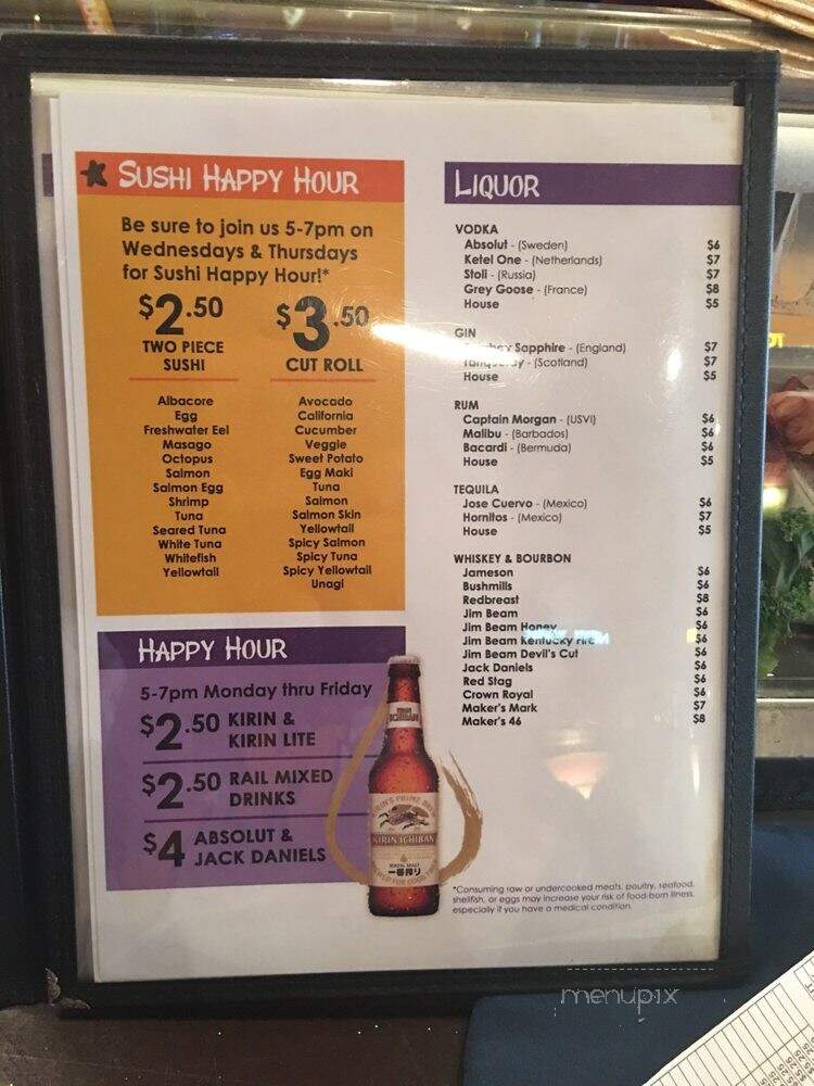 Sumo San Restaurant - Richmond, VA menu_pic