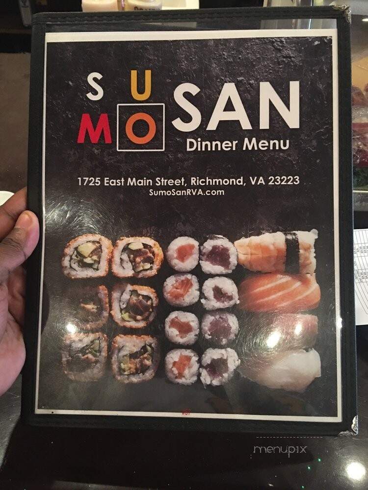 Sumo San Restaurant - Richmond, VA menu_pic