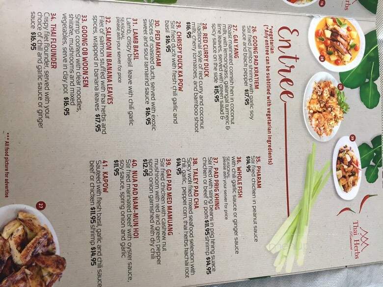 Thai Herbs - Alexandria, VA menu_pic