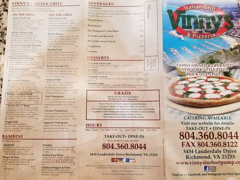 Vinny's Italian Grill - Richmond, VA