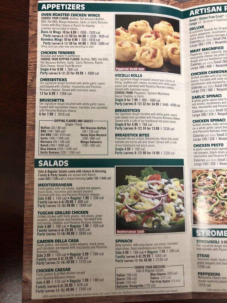 Vocelli Pizza - Springfield, VA menu_pic