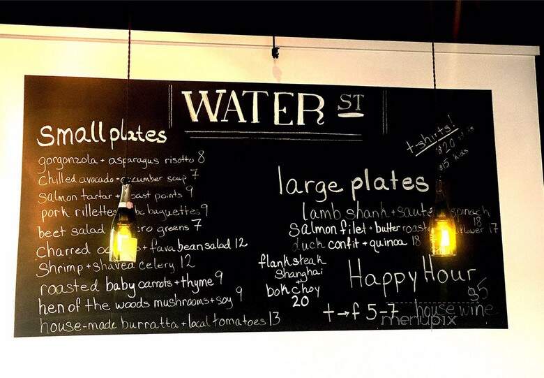 Water Street Terrace - Charlottesville, VA menu_pic