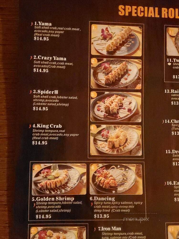 Yama Shushi Bar - Virginia Beach, VA menu_pic