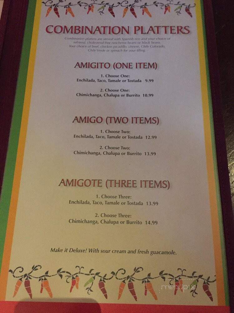 Amigos - Stanwood, WA menu_pic