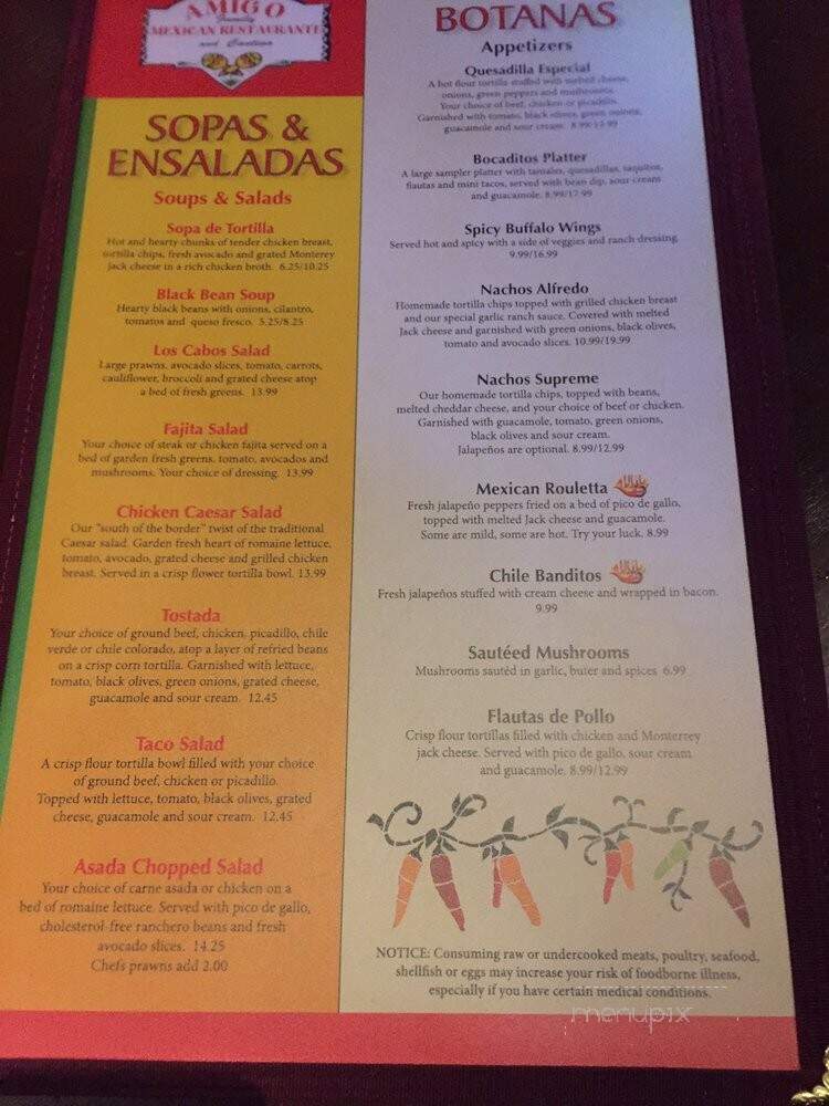 Amigos - Stanwood, WA menu_pic